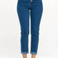 Chocolate Usa - Paperbag Smocked Waist Buttonfly Jeans