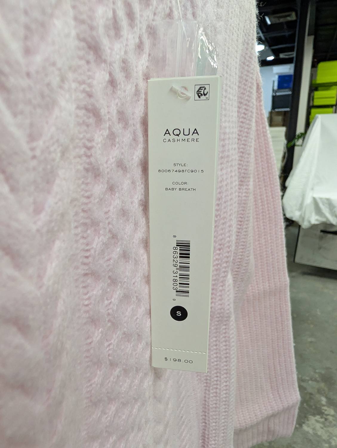 Aqua - Long Sleeve Textured Sweater