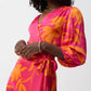 Joseph Ribkoff - Satin Floral Print Wrap Dress