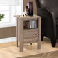 Accent Nightstands with Storage and Transitional Style