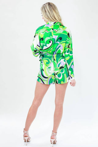 Ee:Some - Paris Long Sleeve Wrap Romper