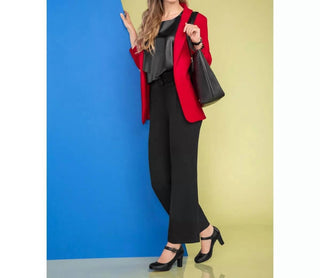 Andrea - Salto Feminino de Couro com Tira no Tornozelo