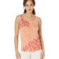 NIC+ZOE Womens Linen Casual Tank Top Orange XS