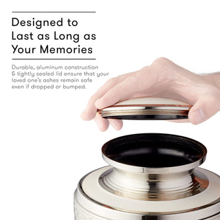 Urnas de cremação para adultos com bolsa de veludo