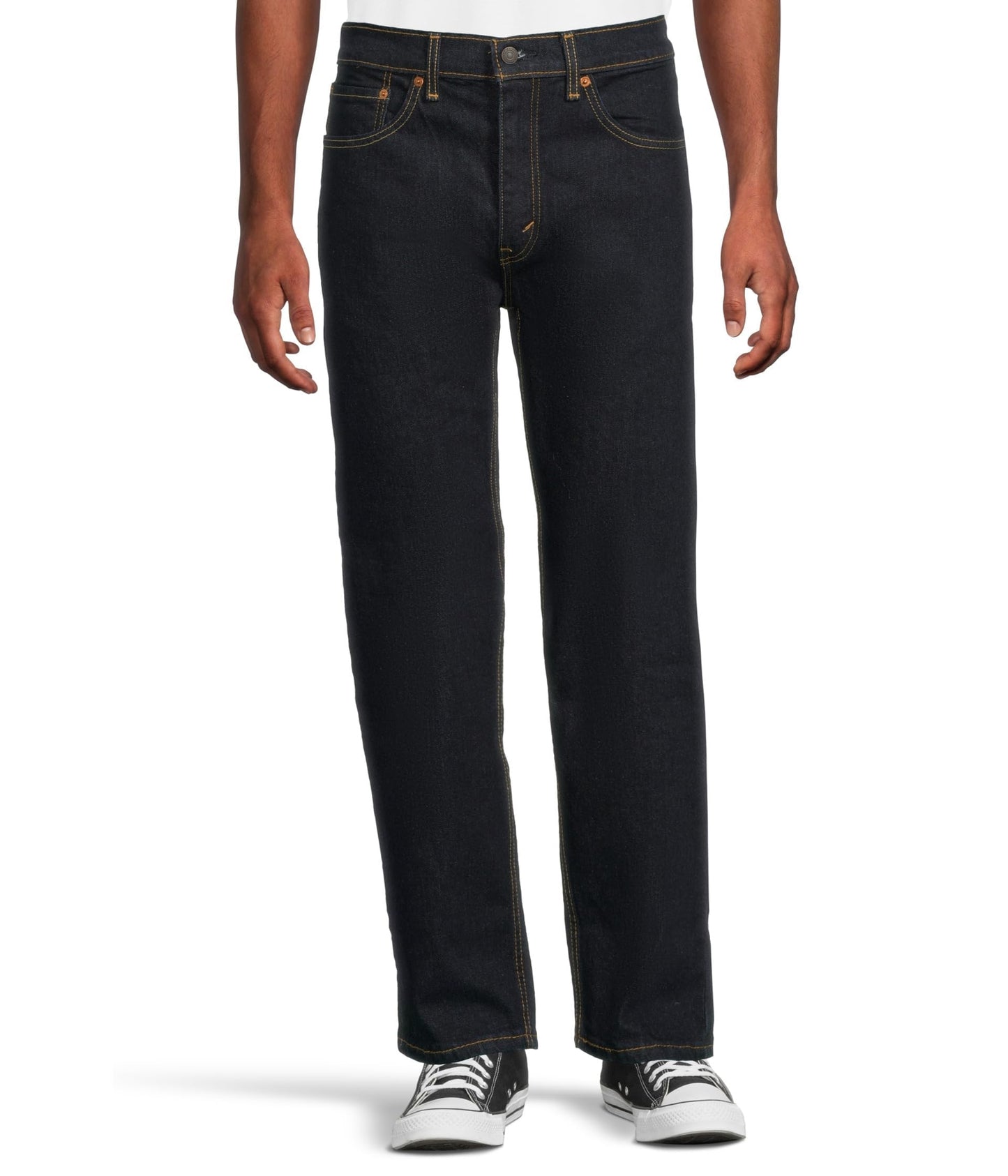 Levi's Men's 505 Regular Fit Jeans (Also Available in Big & Tall), Rinse-Stretch, 36W x 34L
