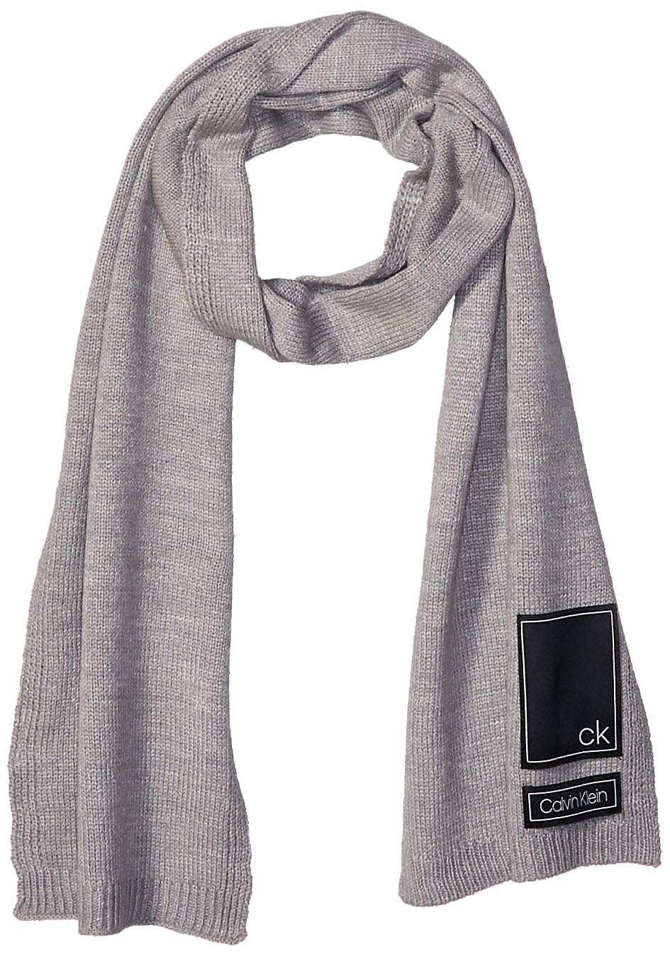 Calvin Klein Men's Scarf, Deep Black, One Size