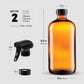Frascos de spray de vidro - 16 oz, pacote com 2 
