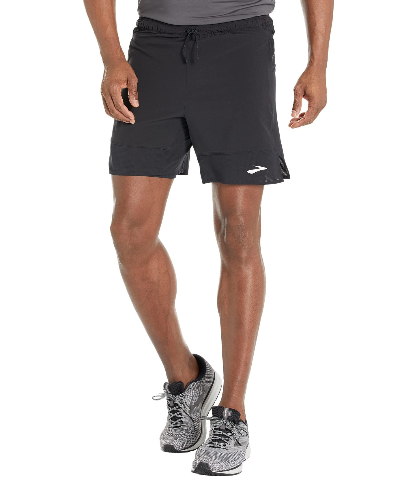 Men's Brooks High Point Black Running Shorts