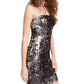 Jump Apparel Womens Juniors Sequined Mini Cocktail and Party Dress Purple 7/8