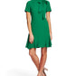 CeCe Sportswear Women's Short Sleeve A-LINE Dress with Bow, Lush Green, 6