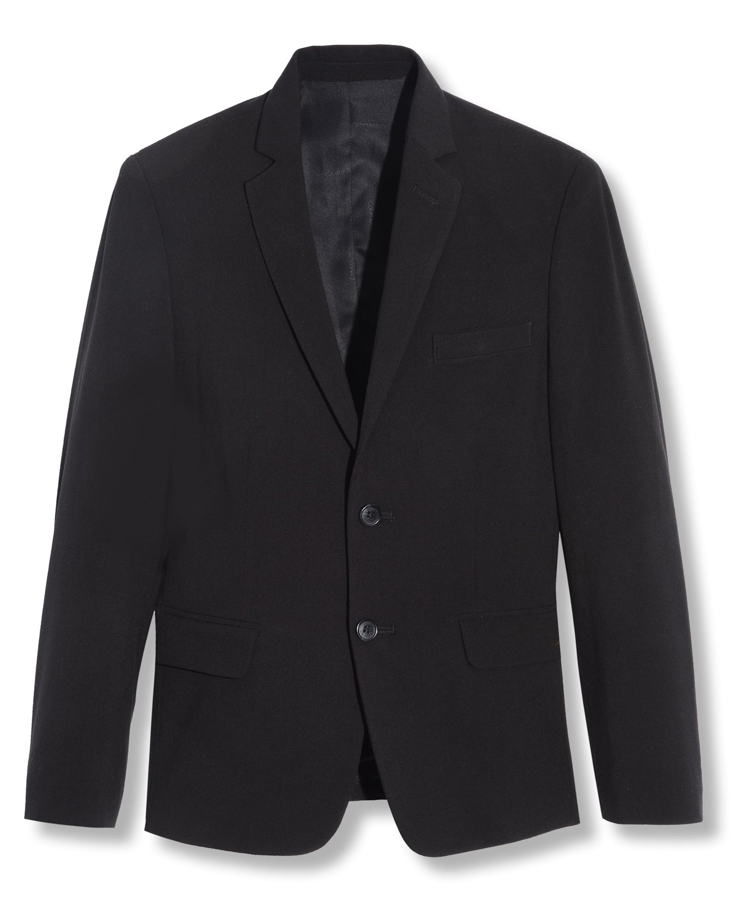 Calvin Klein Boys' Bi-Stretch Blazer Suit Jackets, Black Infinite, 18