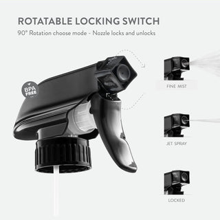 Frascos de spray de vidro - 16 oz, pacote com 2 