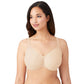 Wacoal womens Bodysuede Ultra Full Figure Seamless Underwire Bra, Sand, 40DD