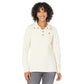 LLBean Womens Quilted Mock Neck Sweatshirt Tunic Cream