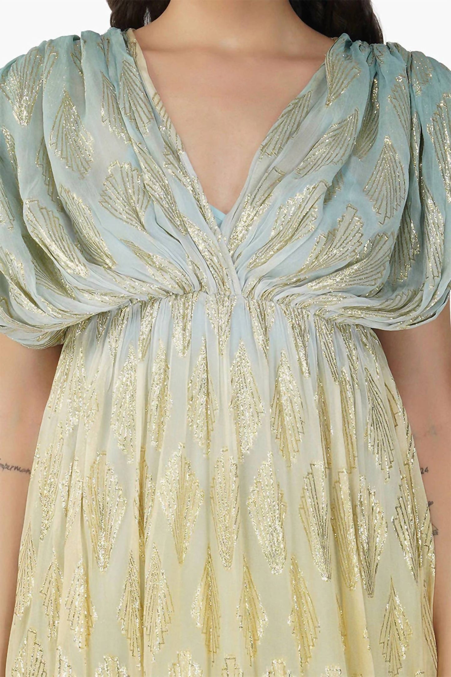 America & Beyond - Women's Magnolia Ombray Maxi Dress