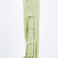 American Bazi - Linen Wide Leg Cargo Pants