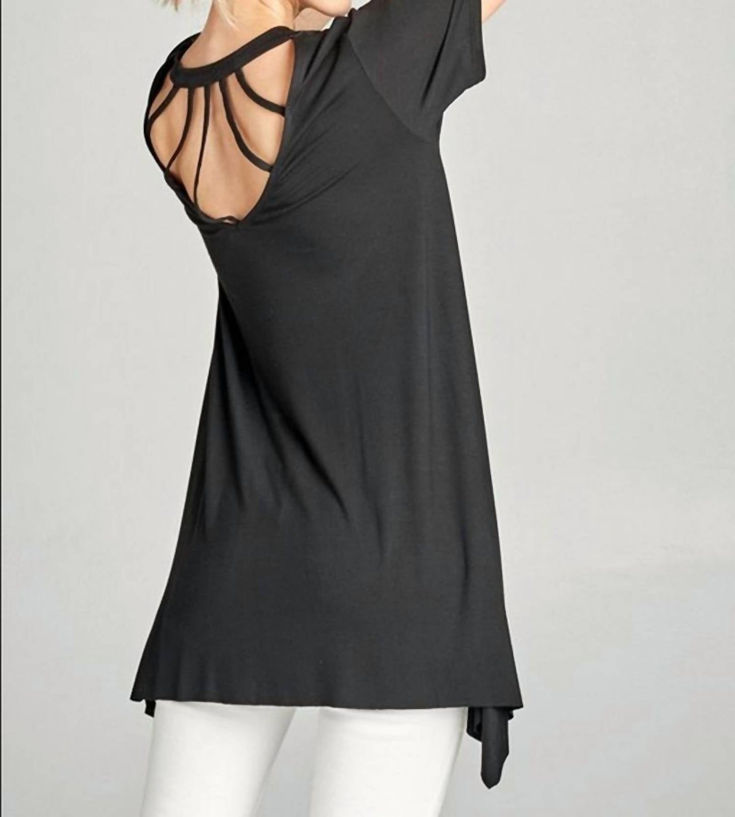 Oddi - Women's Caged Back Sharkbite Top