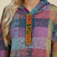 Double Take - Cozy Plaid Oversized Hoodie