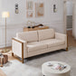 Modern Sofa With Solid Wood Legs, 3 Seater
