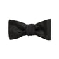 Gravata borboleta masculina Hugo Boss de seda sólida, preta, tamanho regular