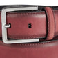 Cinto Calvin Klein Masculino em Couro Burnished Edge Vermelho Tamanho 36
