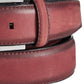 Cinto Calvin Klein Masculino em Couro Burnished Edge Vermelho Tamanho 36