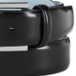 Cinto Calvin Klein Masculino Semi Shine Feather Edge Couro Preto Tamanho 44