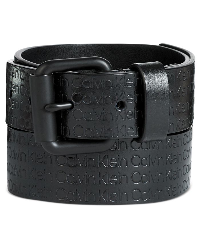 Cinto Calvin Klein Masculino com Logotipo em Relevo Preto Tamanho 38