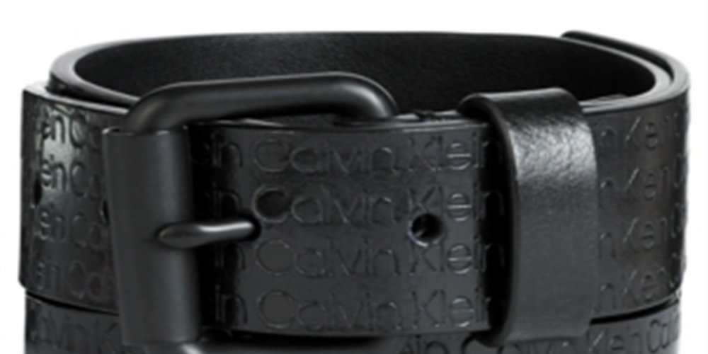 Cinto Calvin Klein Masculino com Logotipo em Relevo Preto Tamanho 38