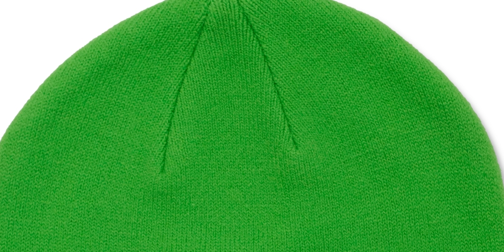Gorro Caterpillar Masculino com Punho de Marca Registrada Verde Tamanho Regular