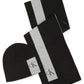 Conjunto de cachecol e gorro com logotipo Calvin Klein masculino, preto, tamanho regular