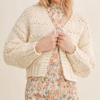 Sadie &amp; Sage - Cardigan aberto feito à mão Innerbloom