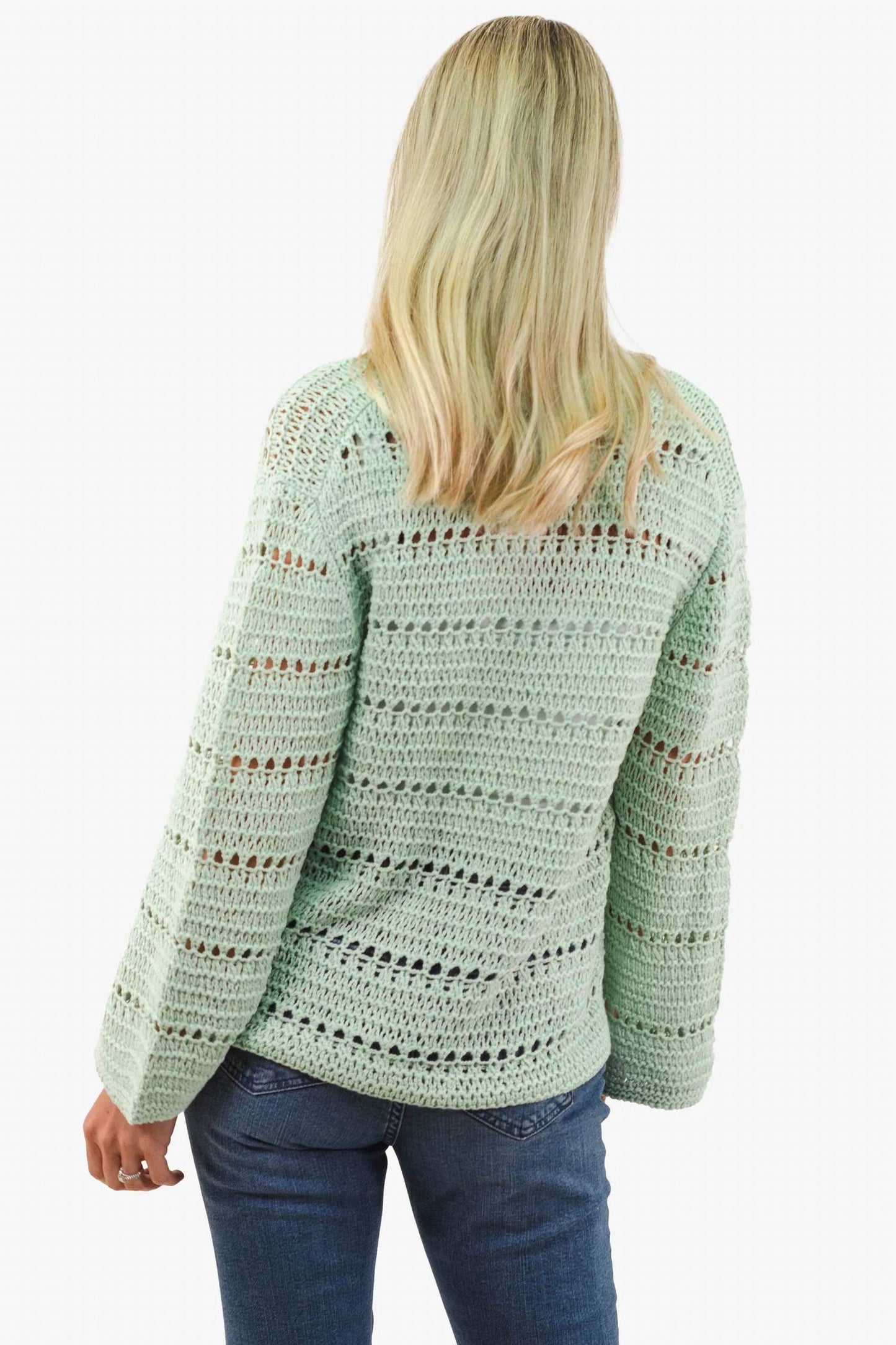Esqualo - Crochet V-neck Sweater