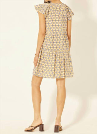 Bila77 - Flutter Sleeve Mini Dress