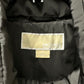 Casaco acolchoado com capuz e acabamento em pele sintética Michael Michael Kors Plus Size, preto, tamanho 3X
