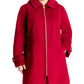 Casaco feminino com capuz e gola pontuda Michael Michael Kors, vermelho, tamanho 3X