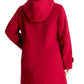 Casaco feminino com capuz e gola pontuda Michael Michael Kors, vermelho, tamanho 3X
