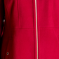Casaco feminino com capuz e gola pontuda Michael Michael Kors, vermelho, tamanho 3X