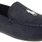 Ralph Lauren Masculino Declan Xadrez Mocassim House POLO Pantufa Azul Tamanho 12