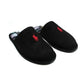 Ralph Lauren Klarence Scuff Pantufa Masculina Preta Tamanho 10 M