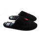 Ralph Lauren Klarence Scuff Pantufa Masculina Preta Tamanho 10 M
