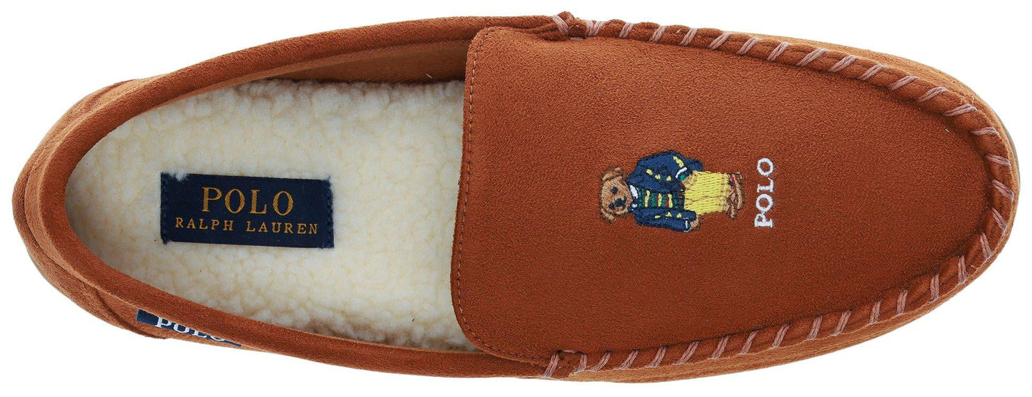 Chinelo Ralph Lauren Declan Bear Mocassim Masculino Marrom Tamanho 9 M