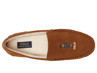 Chinelo mocassim Ralph Lauren Collins Bear Memory Foam Masculino Marrom