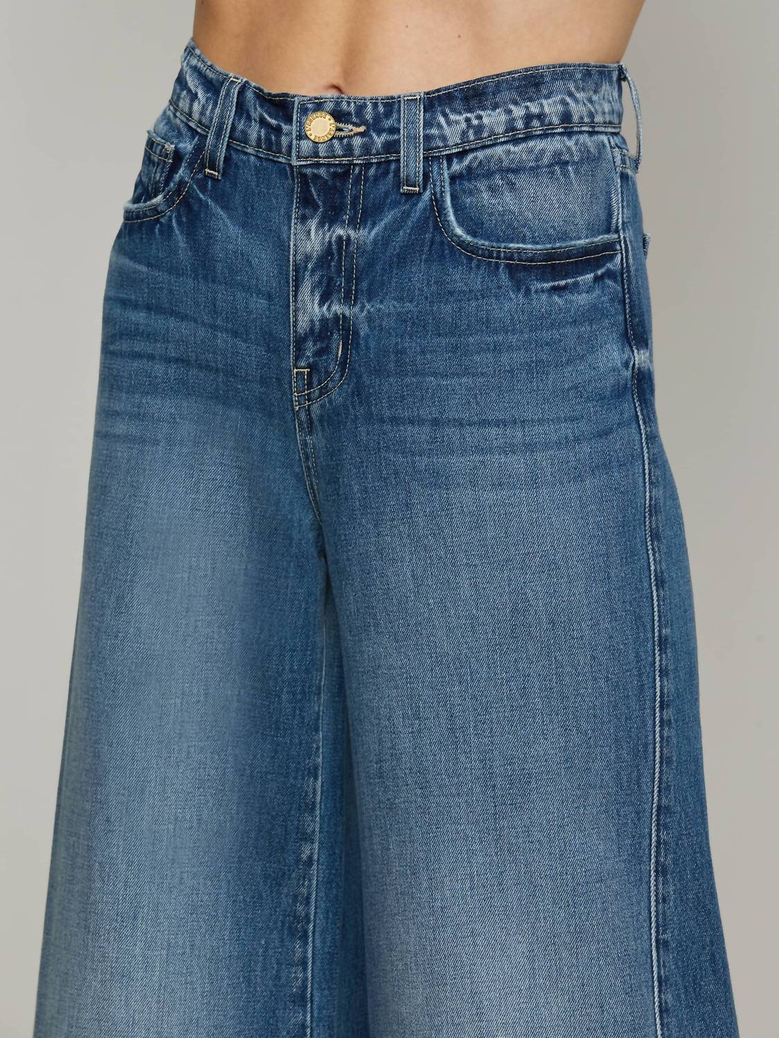 L'Agence - Beau Wide Leg Jeans