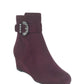 Bota feminina Impo Wide Wedge, roxa, tamanho 8 M