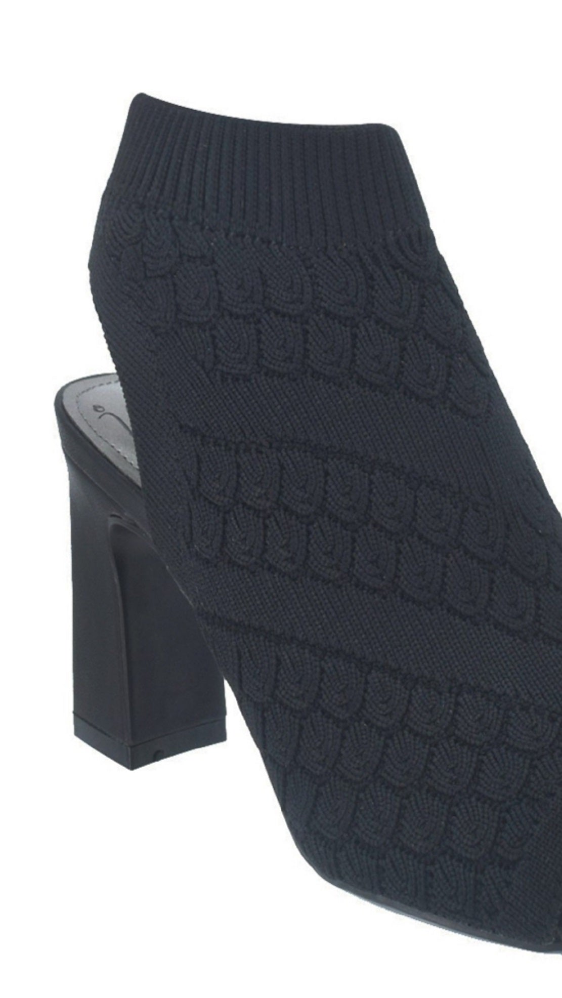 Sandália Vansia Stretch Knit Impo Feminina com Espuma de Memória, Preta, Tamanho 10 M