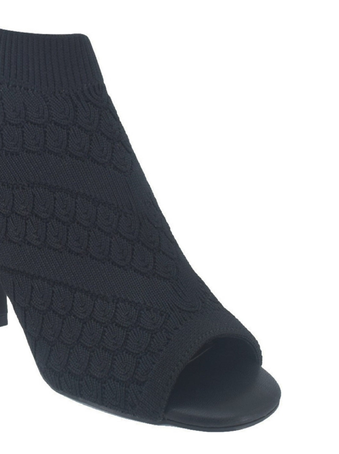 Sandália Vansia Stretch Knit Impo Feminina com Espuma de Memória, Preta, Tamanho 10 M