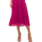 Vestido feminino de chiffon sem mangas e gola alta Sam Edelman, rosa, tamanho 4