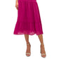 Vestido feminino de chiffon sem mangas e gola alta Sam Edelman, rosa, tamanho 12