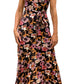 Vestido longo floral feminino Sam Edelman vermelho tamanho 0
